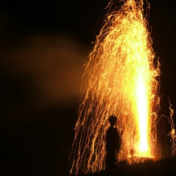 time lapse photography of fire