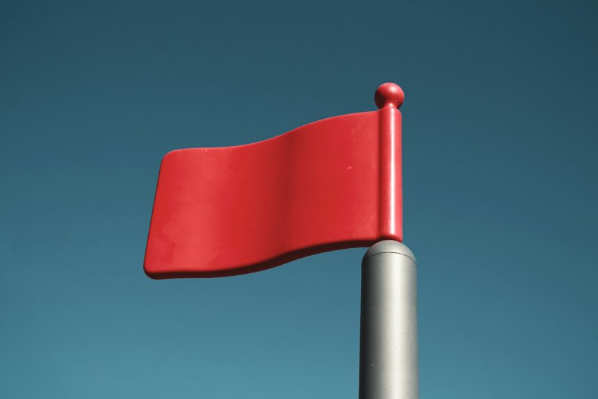 Photo by Compagnons red and gray metal stand
